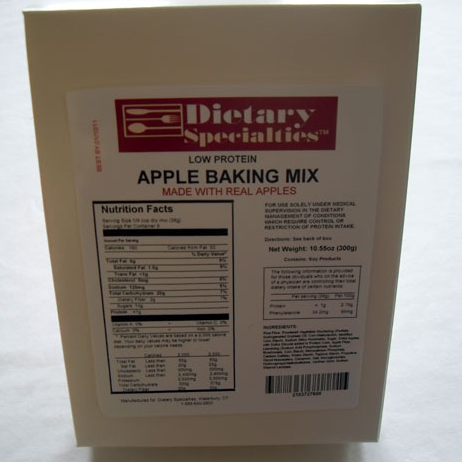low protein apple baking mix